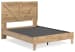 Larstin - Dark Brown - 3 Pc. - Dresser, Queen Crossbuck Panel Platform Bed