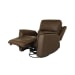 Henry - Power Swivel Gliding Recliner With Power Headrest, Lumbar, Heat & Massage - Burnt Umber