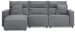 Modmax II - 3-Piece Power Reclining Sofa With LAF Press Back Power Chaise - Salt And Pepper