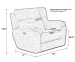 Sedona - Power Lay Flat Recliner with Power Adjustable Headrest & Lumbar - Mocha