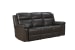 Leon - Power Sofa Recliner With Power Headrest, Power Lumbar, Heat And Massage (Dropdown Table With Smart Tabletop Control? - Smokey Gray