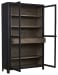 Lenston - Black / Gray - Accent Cabinet With 2 Doors