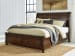 Porter - California King Sleigh Storage Bed - Rustic Brown