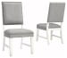Nashbryn - Gray/White - Dining UPH Side Chair (2/CN)