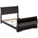 Huey Vineyard - Full Sleigh Bed - Black