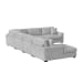 Arizona - Modular 6 Piece Sectional Set with LHF Chaise - Steno Stone