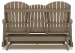 Hyland Wave - Driftwood - 4 Pc. - Glider Loveseat, 2 Swivel Glider Chairs, Cocktail Table