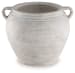 Meadie - Distressed White - 9" Vase