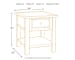 Bolanburg - White / Brown / Beige - Rectangular End Table