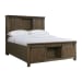 Scott - Queen Platform Storage 4 Piece Bedroom Set - Dark Brown