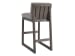 Mozambique - Bar Stool - Beige / Dark Brown