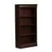 Brayton Manor - Jr Executive Bookcase With Adjustable Shelves - Dark Brown