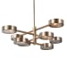 Monocle - 8 Light Chandelier - Brass / Gold