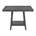 Seneca - Square Counter Table With Lazy Susan - Gray