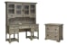 Tinley Park - Desk And Hutch With Lateral File - Dove Tail Gray