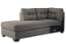 Maier - Charcoal - Left Arm Facing Chaise Sleeper Sectional
