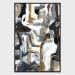 Chicago - 48" x 72" Canvas Art - Blue & Gray