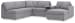 Modmax - 6-Piece Sectional With Raf Corner Chaise And Audio System Console - Granite
