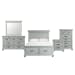 Slater - Queen Platform Storage 5 Piece Bedroom Set - Gray