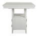 Heron Cove - Extendable Counter Height Dining Table With 4 Counter Chairs And Buffet - Chalk White And Dovetail Gray