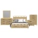 Ridgemont - King Storage 5 Piece Bedroom Set - Natural