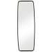 Mirror With Rounded Corners - Matte Black
