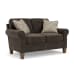 Moxy - Fabric Loveseat - Dark Brown