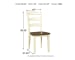Woodanville - Cream/Brown - Dining Room Side Chair (2/CN)