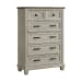 Farmington - King 4 Piece Bedroom Set With 2 Nightstands & Chest - Medium Brown And Washed Stone