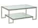 Metal Designs - Bonaire Rectangular Cocktail Table - Pearl Silver