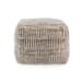 Shades - Performance Vicoramel Pouf 18' x 18' x 14' - Caramel Multi