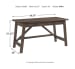 Johurst - Gray - 4 Pc. - Large Leg Desk, Printer Stand, Bookcase, Swivel Desk Chair