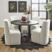 Waterfall - Round Dining Table - Deep Ebony