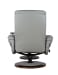 William - Swivel Pedestal Recliner And Storage Ottoman, And Arm Table - Light Gray