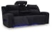 Forest Lake - Black - Power Reclining Sofa With Adj Headrest