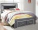 Lodanna - Gray - 5 Pc. - Dresser, Mirror, Full Panel Bed With 2 Storage Drawers