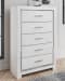 Altyra - White - 6 Pc. - Dresser, Mirror, Chest, Queen Panel Bed