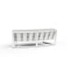Newport - Curved Sofa, No Welt - Cast Silver / White