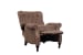 Kendall - Recliner-Push Thru The Arms - Light Brown - Leather
