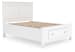Fortman - Full Panel Storage Bed - White
