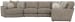 Turner - 5 Piece Sectional With LSF Cuddler - Mushroom