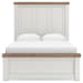 Savonport - Full Panel Bed - White / Brown