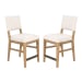 Millwork - Counter Chair (Set of 2) - White / Light Brown
