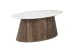 Opal - Coffee Table - Dark Brown / White