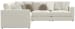 Ritzy - 5 Piece Modular Sectional - Bone