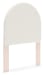 Wistenpine - Blush - Twin Upholstered Panel Headboard