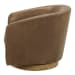 Oscy - Leather Swivel Chair - Tan
