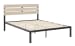Waylowe - Natural / Black - Queen Platform Bed