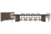 Kavanaugh - Trestle Dining Table With 4 Side Chairs, 2 Host Chairs And Sideboard - Weathered Kona Brown / Gray