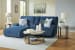 Acklen Place - Navy - 3-Piece Power Reclining Sectional Sofa With Laf Chaise